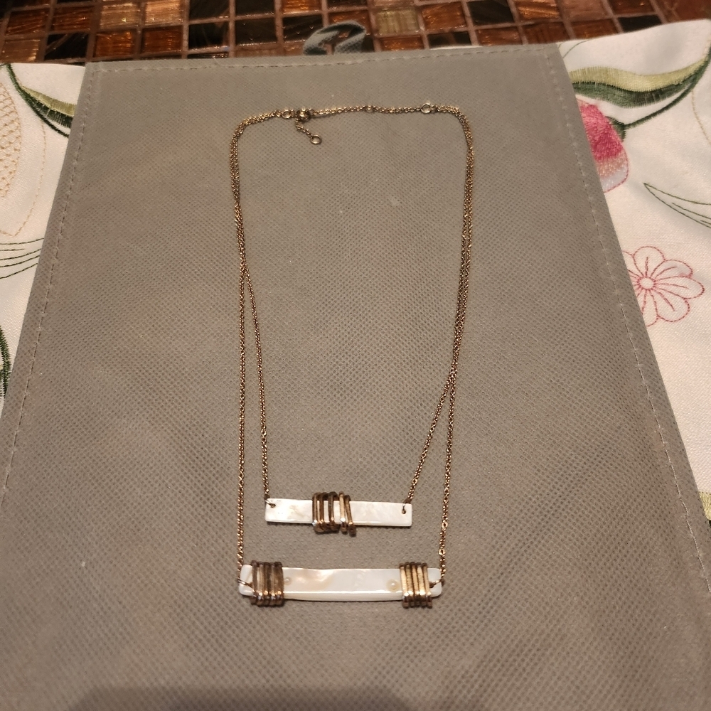 Gold layered necklace